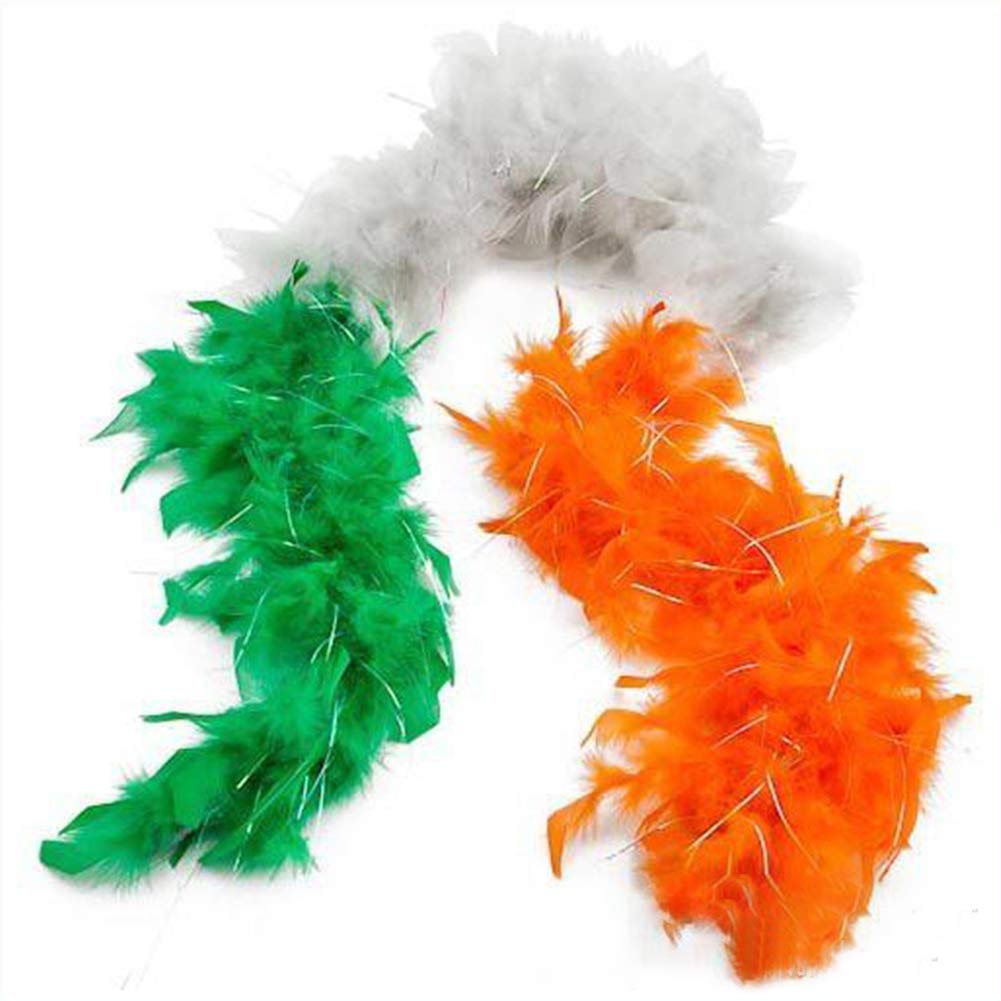 St. Patrick\'s Decorative Tops, 3PCS Irish 3 Color Feather Strip