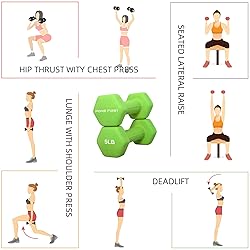 PONE FIRST Dumbbell Hand Weight Pairs – Neoprene