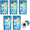 Korean Covenienve Store Drink Pouch Sampler Set - 5 PACK 10 PACK (grape, strawberry, blue lemonade, peach ice tea, shine muscat) + dalgaru yakgwa mirror (BLUE LEMONADE 5 PACK)