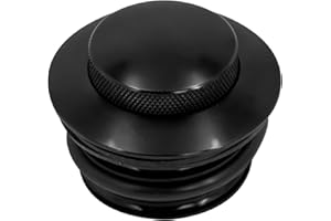 HDBUBALUS Motorcycle Flush Push Up Gas Cap Fuel Tank Screw Fit For Harley Sportster Touring Black