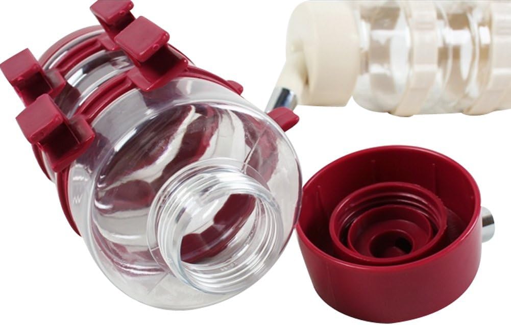 DELIFUR Portable Dog Travel Water Kettle Cat Dog Water Dispenser Pet Travel Water Bottle Foldable Pet Dog Cat Travel Water Drinking Feeder (Red) - Image 5