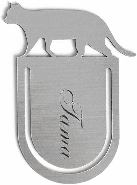 Amazon Co Jp 栞 ブックマーカー お名前彫刻 ブックマーク 猫 ネコ おしゃれ ゆうパケット１ リサイクル品 ホーム キッチン