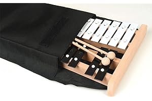 Professional Wooden Soprano Full Size Glockenspiel Xylophone with Cover Case - Includes 2 Wooden Beaters