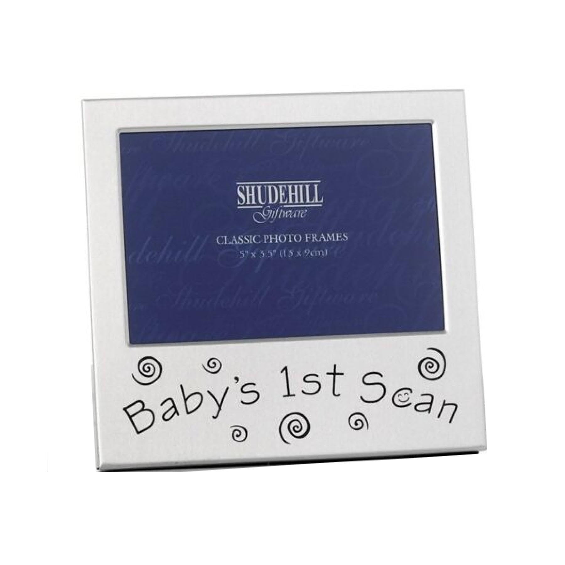 Baby's 1st Scan Photo Frame 5" x 3.5" Silver Satin Finish 2938