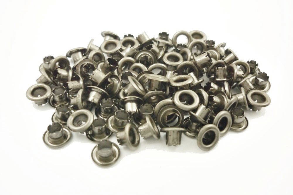 100pcs 3mm Hole Gunmetal Metal Eyelets Scrapbooking Studs Nailheads Decoration - E083