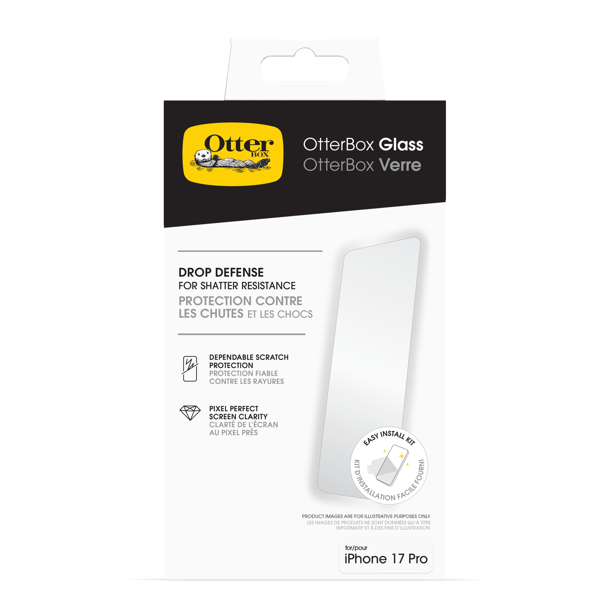 Photo 1 of OtterBox iPhone 17 Pro Glass Screen Protector