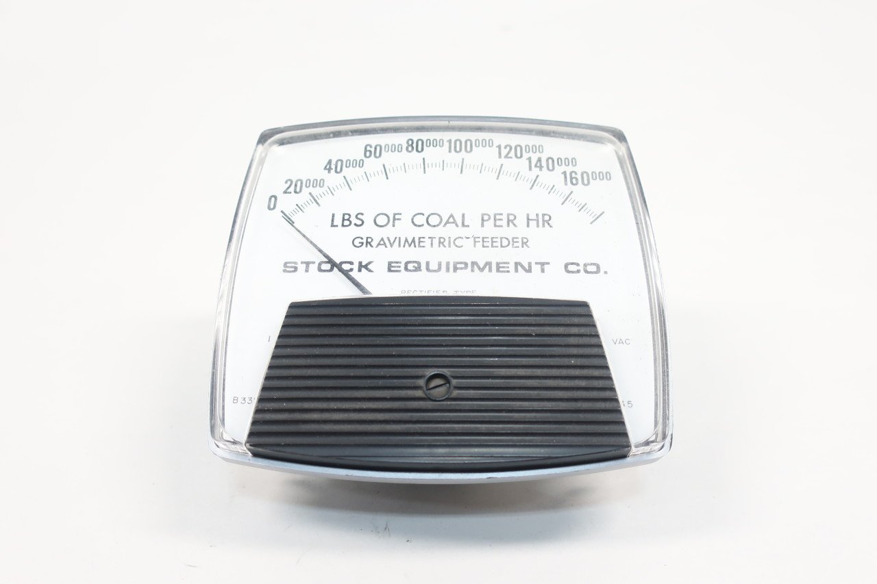 Stock Equipment B3320f Feeder Meter 0 160000lbs Coal Per Hour