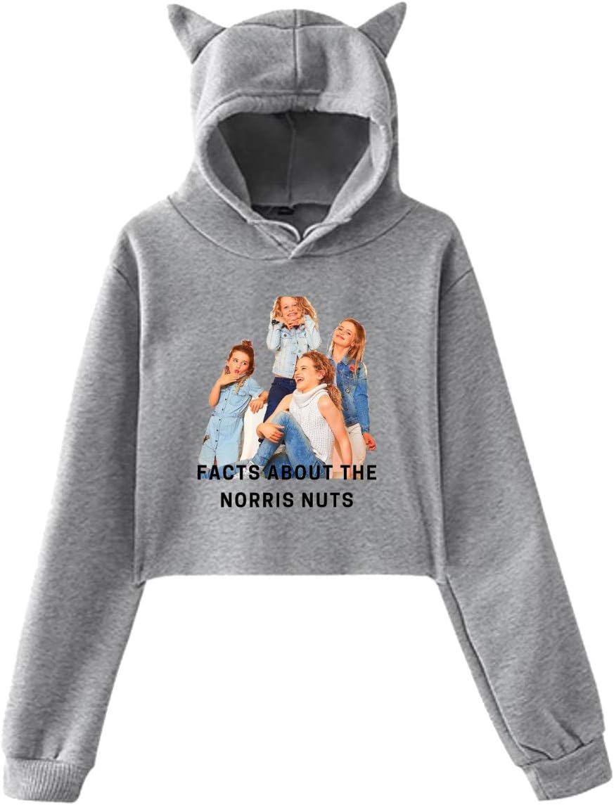 BEIN Norris Nuts Women's Sweater Black Children Cat Ear Hoodie Sweater