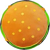 zhidiloveyou 15.7" Hamburger Pillow Plush Cheeseburger Toy Cute Stuffed Food Pillow for Kids