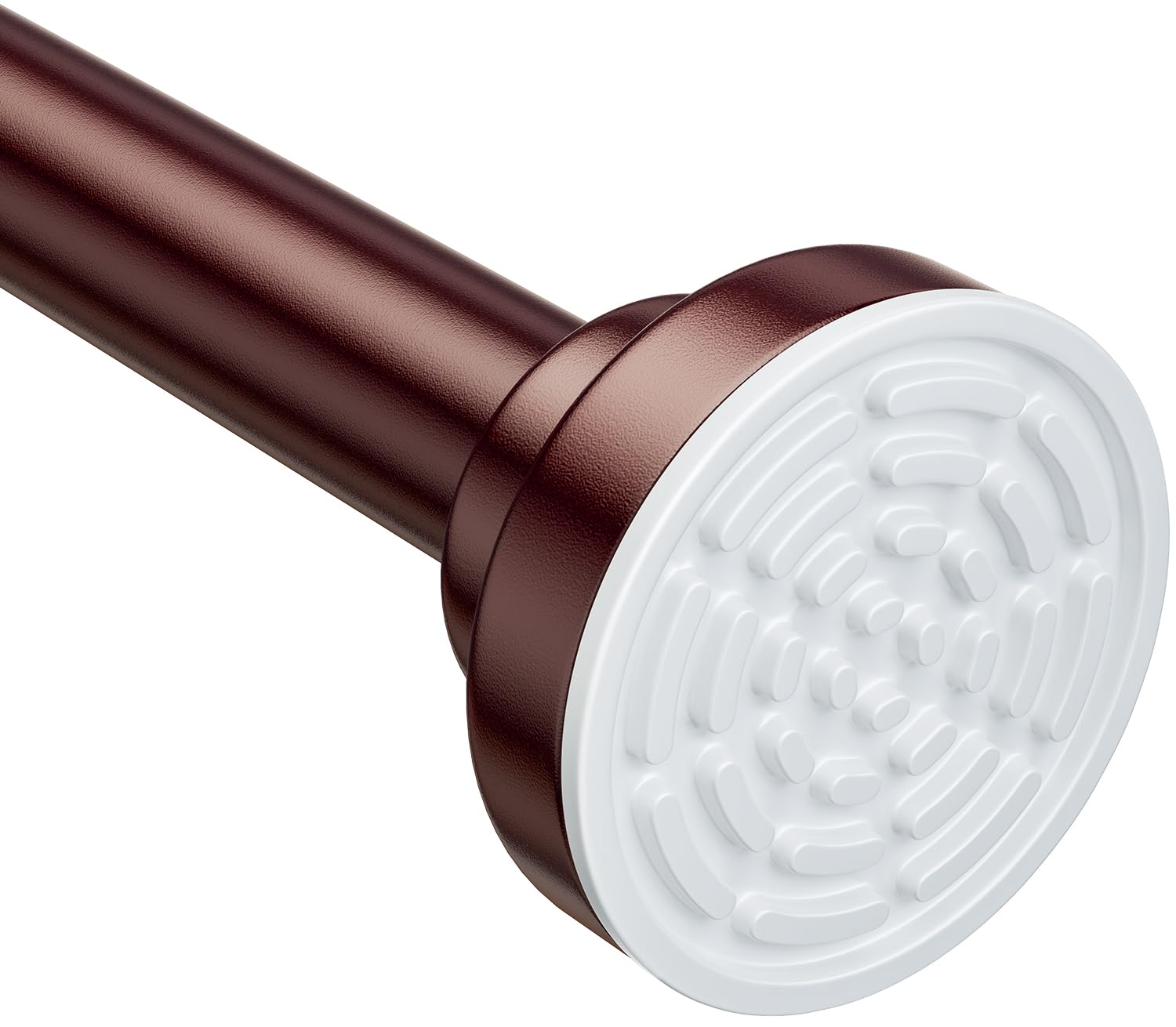 Photo 1 of Ausemku Shower Curtain Rod Tension - 26-76 Inch Never Rust Non-Slip Spring Tension Curtain Rod No Drilling Stainless Steel Curtain Rod Use Bathroom Kitchen?Brown?