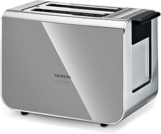 Siemens TT86105 Toaster 860 Watt für 2 Scheiben Toast, wärmeisoliertes Gehäuse, urban grau