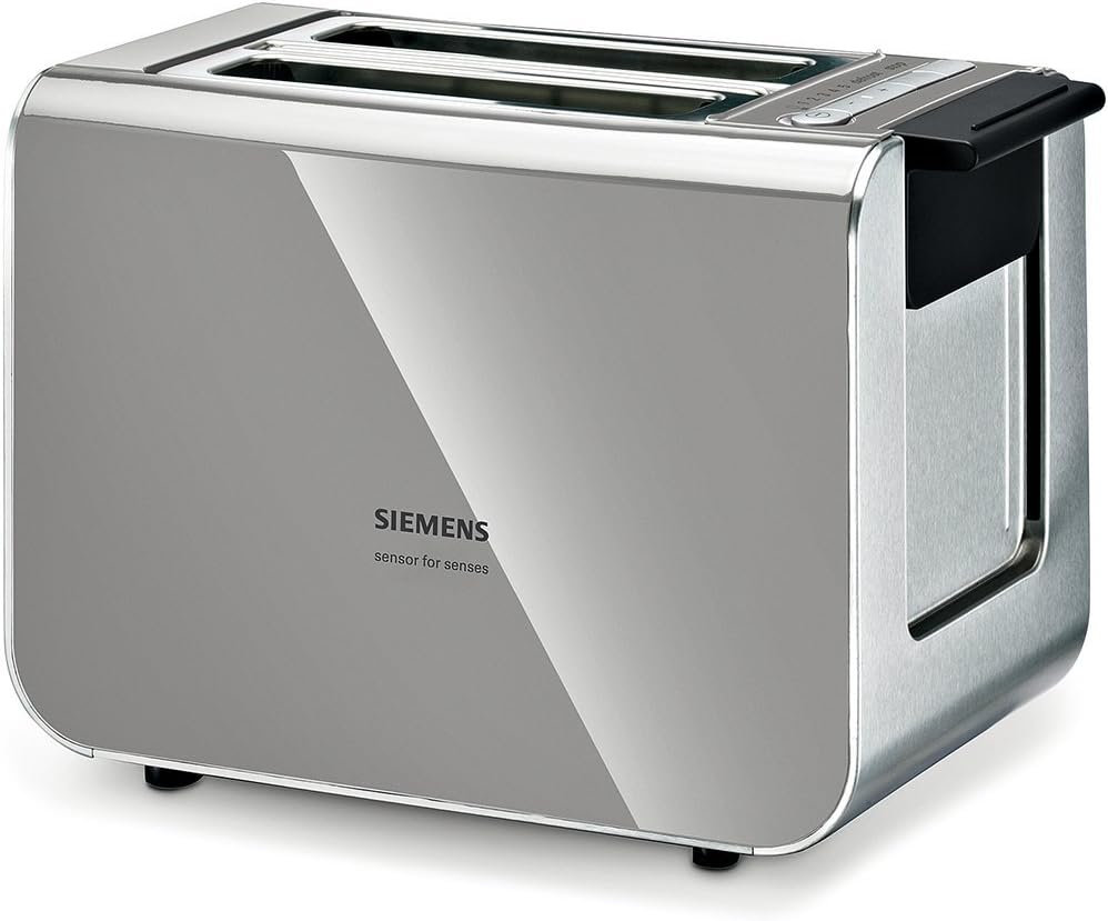 Siemens TT86105 Toaster 860 Watt für 2 Scheiben Toast, wärmeisoliertes Gehäuse, urban grau
