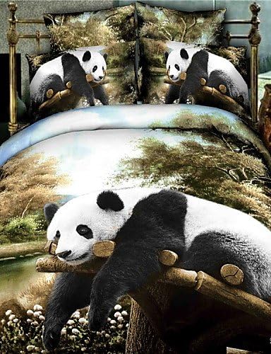 Ch&Ch Shuian? Fashion 3D Effect Pattern Colour Oil Painting Cotton Reactive Twill Print Bedding Set Quilt Pillow Cover Sheet