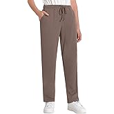 Weintee Women's Petite Knit Pants with Drawstring