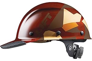 LIFT SAFETY Dax Fiber Resin Cap Brim | 6 Point Suspension for Comfort & Impact Protection | Desert Camo Gloss
