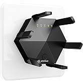 JBZP WiFi Extender, WiFi Booster Better WiFi Coverage with 6 Antennas Signal Range up to 12880 Sq.ft and 45 Devices, 1200Mbps