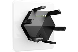 JBZP WiFi Extender, WiFi Booster Better WiFi Coverage with 6 Antennas Signal Range up to 12880 Sq.ft and 45 Devices, 1200Mbps