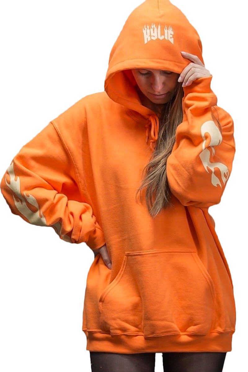 Kylie Jenner hoodie totally sold out merch Orange Amazon.co.uk Clothing