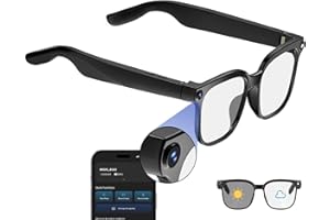 Dormiro Smart Glasses with Camera,4K with Audio Bluetooth Camera Glasses for Men Women 8MP 32G HD Hidden Video Recording Support Live Feed,Ai Voice Control,150+ Language Translate, Chart GPT, WiFi3.8 out of 5 stars 1181 offer from $69.99