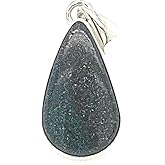 Natural Black Opal 925 Solid Sterling Silver Pendant 30mm