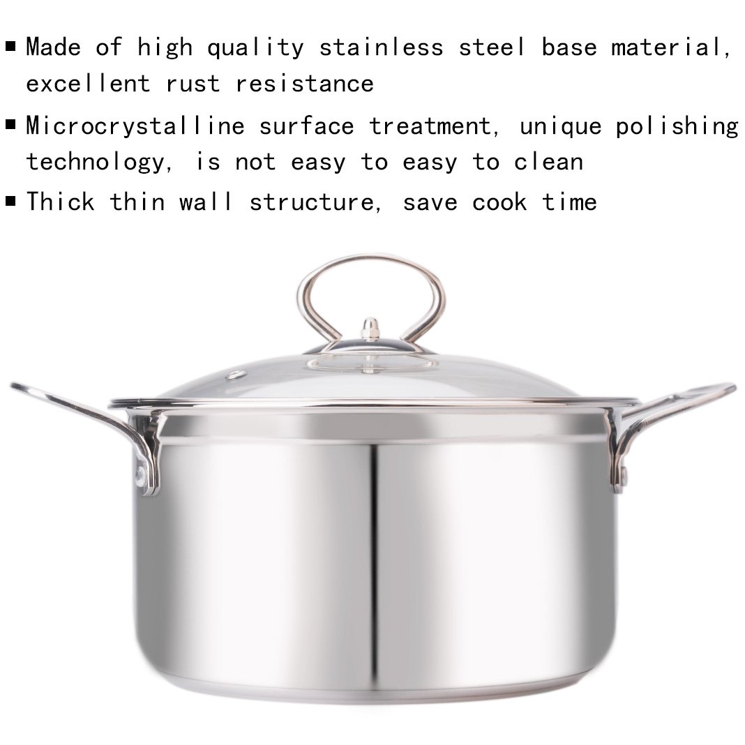 Juning Cookset para camping en acero inoxidable Set de cocina para senderismo