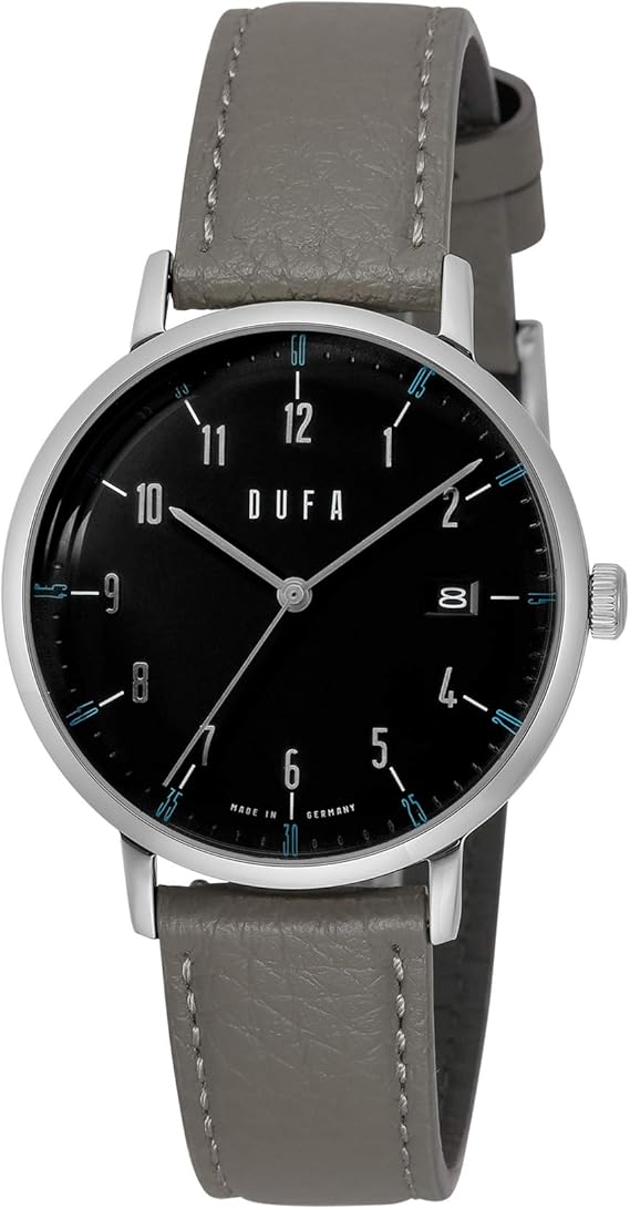 Amazon ドゥッファ Dufa 腕時計 Breuer Automatic ブロイヤー オートマティック 38mm メンズ レディース ドイツ製 ブラック シルバー レザー Dufa Df 9011 0a 国内正規品 メンズ腕時計 腕時計 通販