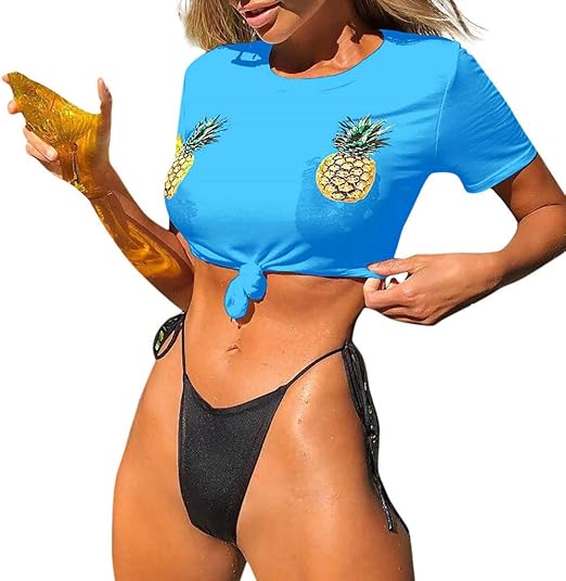 womens pineapple bikini