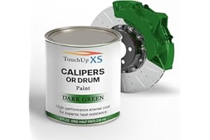 TouchupXS-High Temp Brake Calipers/Drums Enamel Coat 1K Dark Green-Half Pint