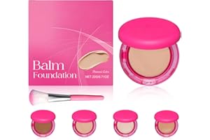 LIOATYO Peptide Bounce Foundation, Peptide Bounce Balm Foundation, Hydrating, Age-Defying Makeup for Mature Skin, Natural, Medium Buildable Coverage, All Skin Types