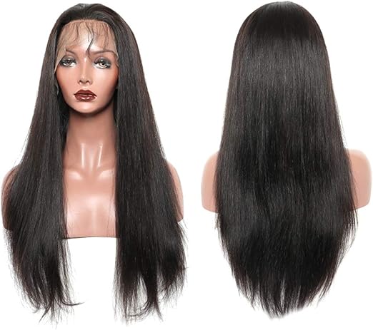 Amazon Com Women Fashion Long Straight Hair Wig Front Lace Hair