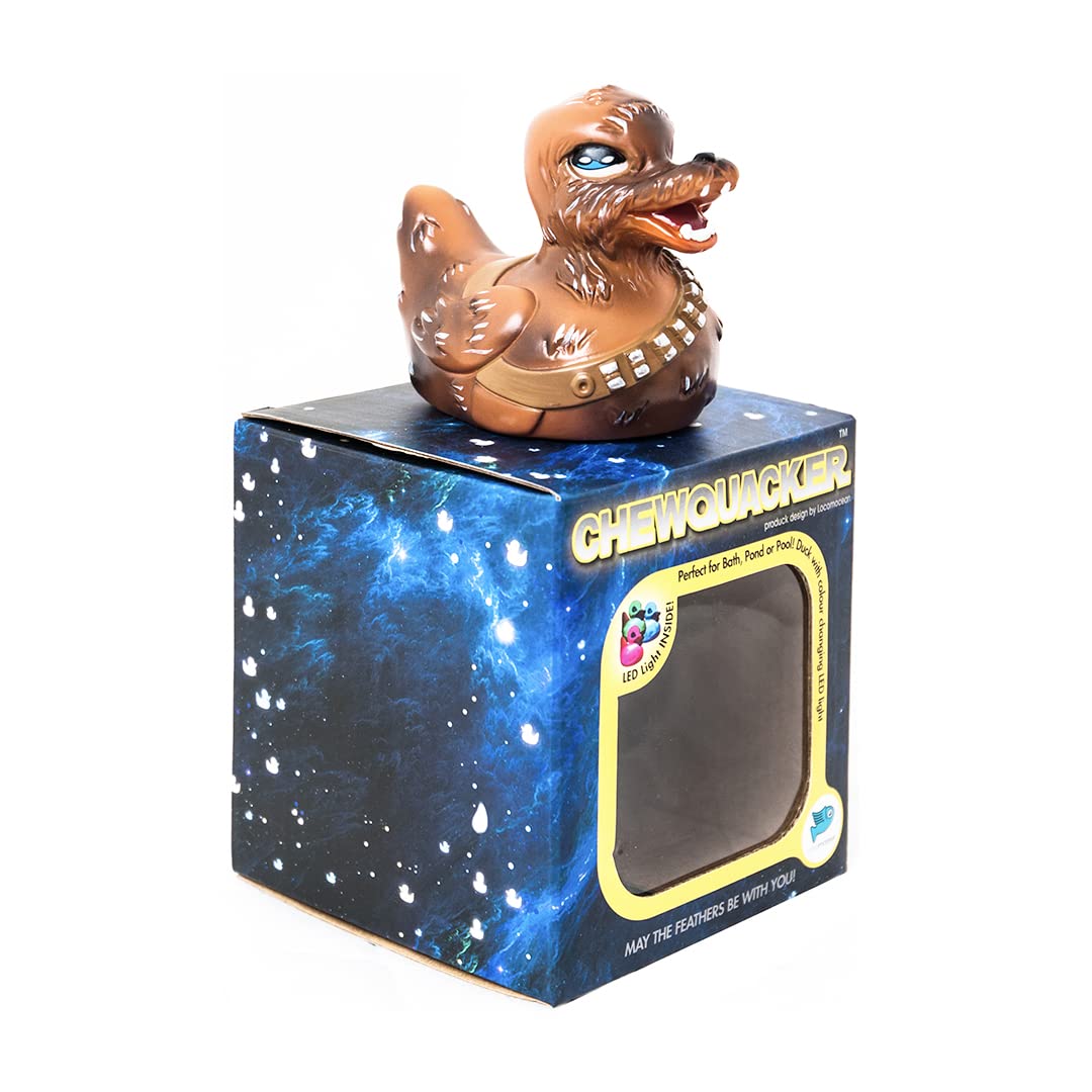 locomocean Colour Changing LED Rubber Duck - Chewquacker - May the Feathers Be With You