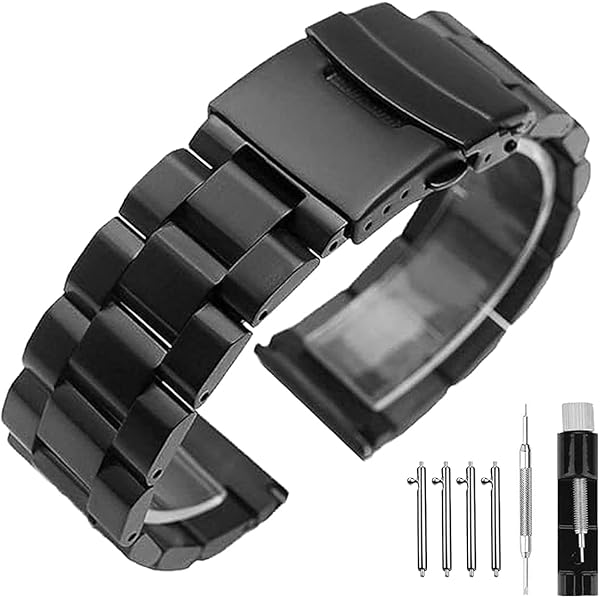 Kai Tian 18mm Stainless Steel Link Wrist Watch Band Bracelet