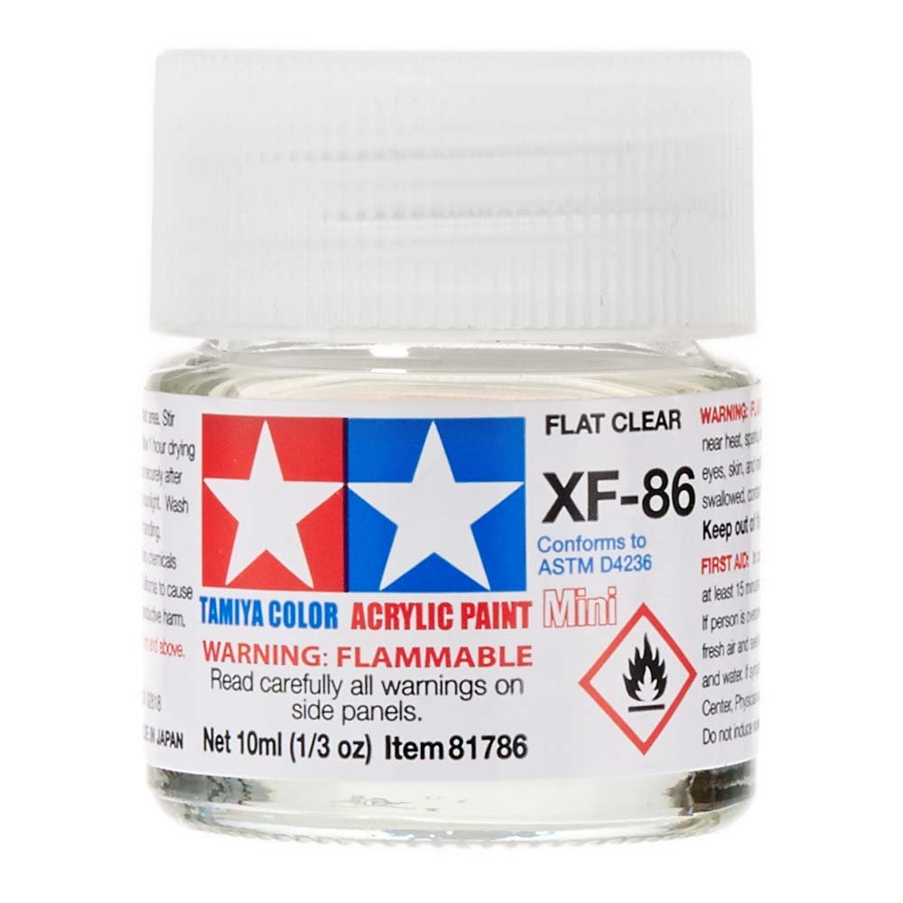 TRD Mini Flat Clear Xf-86 Acrylic