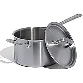 Made In Cookware - 4 Quart Stainless Steel Saucepan with Lid - 5 Ply Stainless Clad Sauce Pan - Professional Cookware - Craft