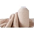 100% Cashmere Yarn, 100g Mongolian Pure Cashmere Hand Knitting Cone Yarn Luxuriously Soft Yarn for Knitting Crocheting (Beige Flower)