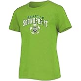 Outerstuff Seattle Sounders Juniors Girls Size 4-16 Team Wordmark Logo T-Shirt