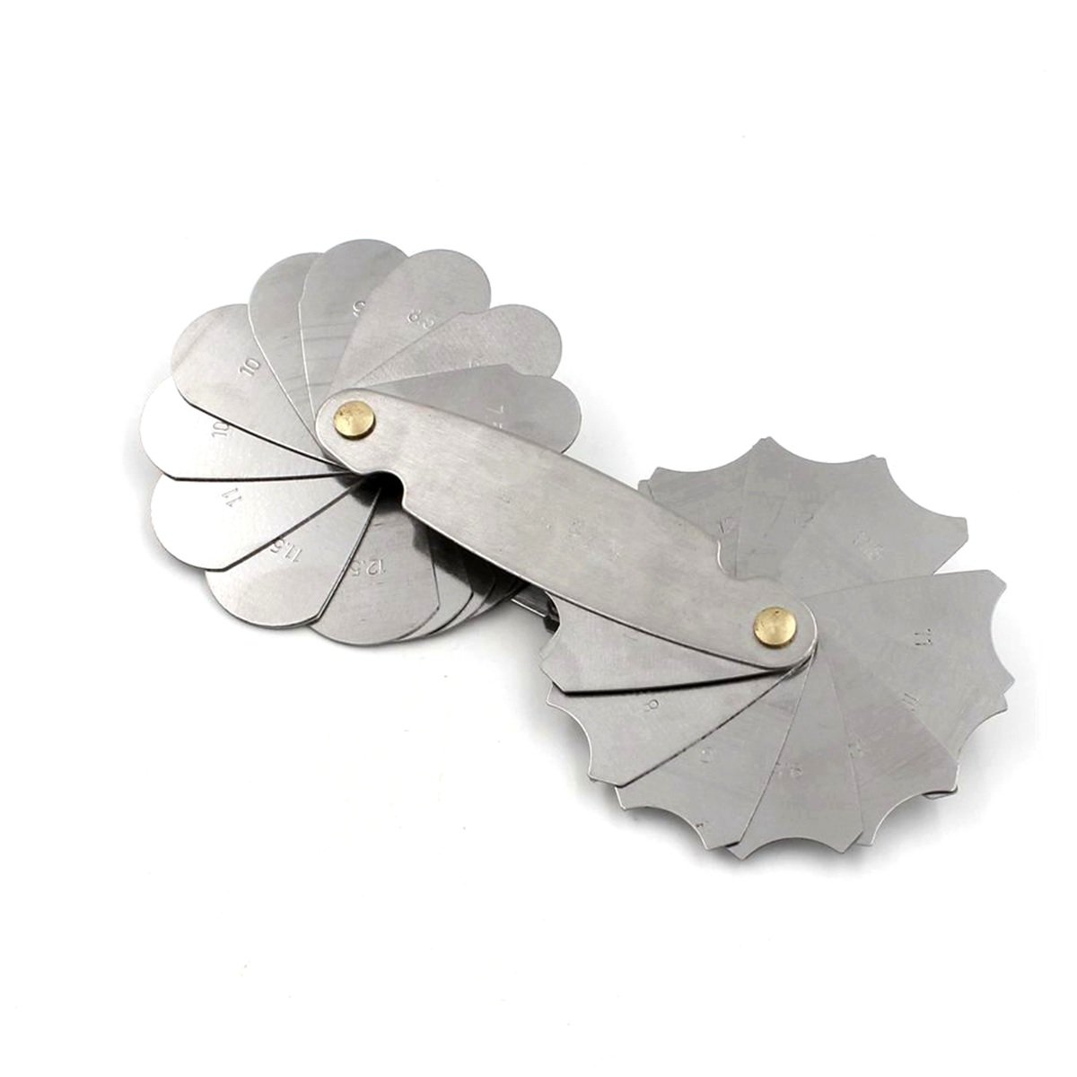 Radius Gauge Concavity/convexity Arc Gage 32 Pieces Blades Lock Device