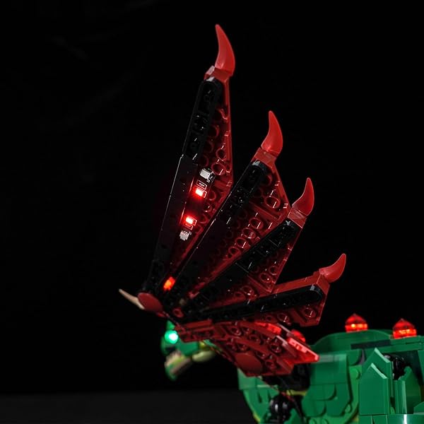 HILIGHTING UPGRADED LED LIGHT KIT COMPATIBLE WITH LEGO MEDIEVAL DRAGON BUILDING SET, LIGHTS DECORATION COMPATIBLE WITH LEGO 31161 (MODEL NOT INCLUDED)