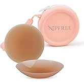 NIPFREE Nipple Covers for Women with Case - Reusable Silicone Pasties, Waterproof Invisible Bra Cups, Fits A-C Cups