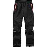 Buyboxs Kids Snow Pants Boys Waterproof Insulated Hiking Pants Youth Winter Warm Fleece Lined Ski Snowpants