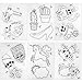 Teenitor 18 Sheets Heat Shrink Plastic, Shrinky Art Film Paper for Kids Creative Craft