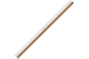 Boompark Metal Ruler 36 Inch Stainless Steel Ruler Non Slip Straight Edge Ruler, Metal Ruler with Cork Backing, Long Ruler Imperial and Metric for Student School Office Woodworking Drafting Tools