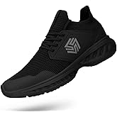 Giniros Mens Slip On Walking Shoes Non Slip Running Shoes Breathable Workout Shoes Lightweight Gym Sneakers