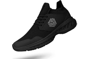 Giniros Mens Slip On Walking Shoes Non Slip Running Shoes Breathable Workout Shoes Lightweight Gym Sneakers