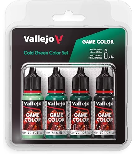 Amazon.com: Vallejo - Dusken Green Set, True Metallic Metal, 4