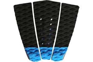 Abahub 3 Piece EVA Surfboard Deck Traction Pads with Kicker for Stomp Skimboards, Surf Boards, Funboard, Fish Board, Black/Blue/Green/Gray/Orange/Pink/White/Wine Red