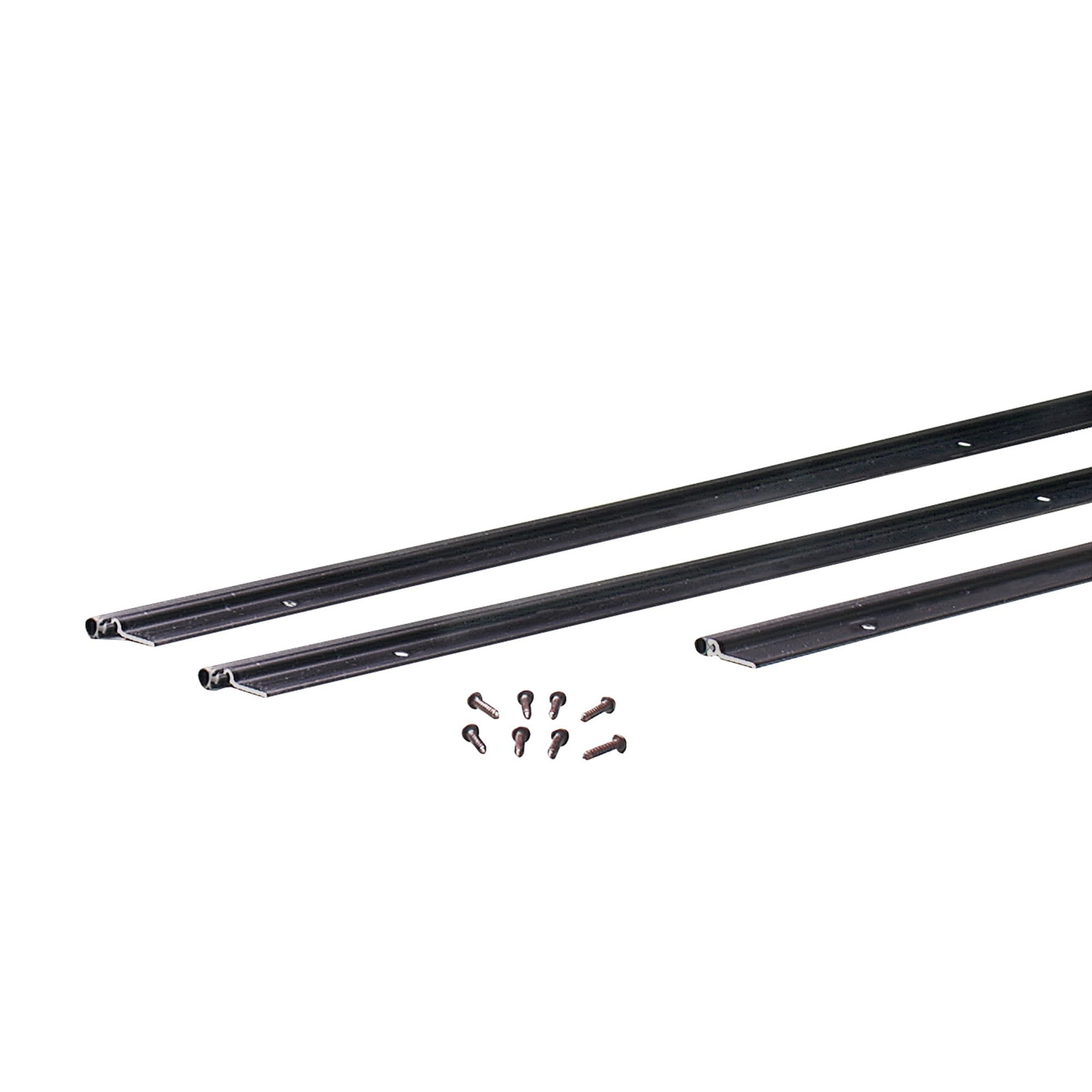 Photo 1 of *Missing Hardware* M-D Building Products 69911 72 in. x 84 in. Bronze Flat-Design Aluminum and Vinyl Commercial Screw-on Top and Sides Door Seal Kit