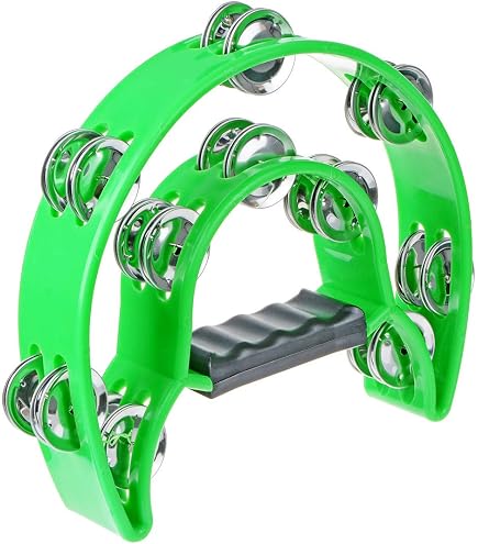 Amazon.com: Half Moon Musical Tambourine Double Row Metal Jingles