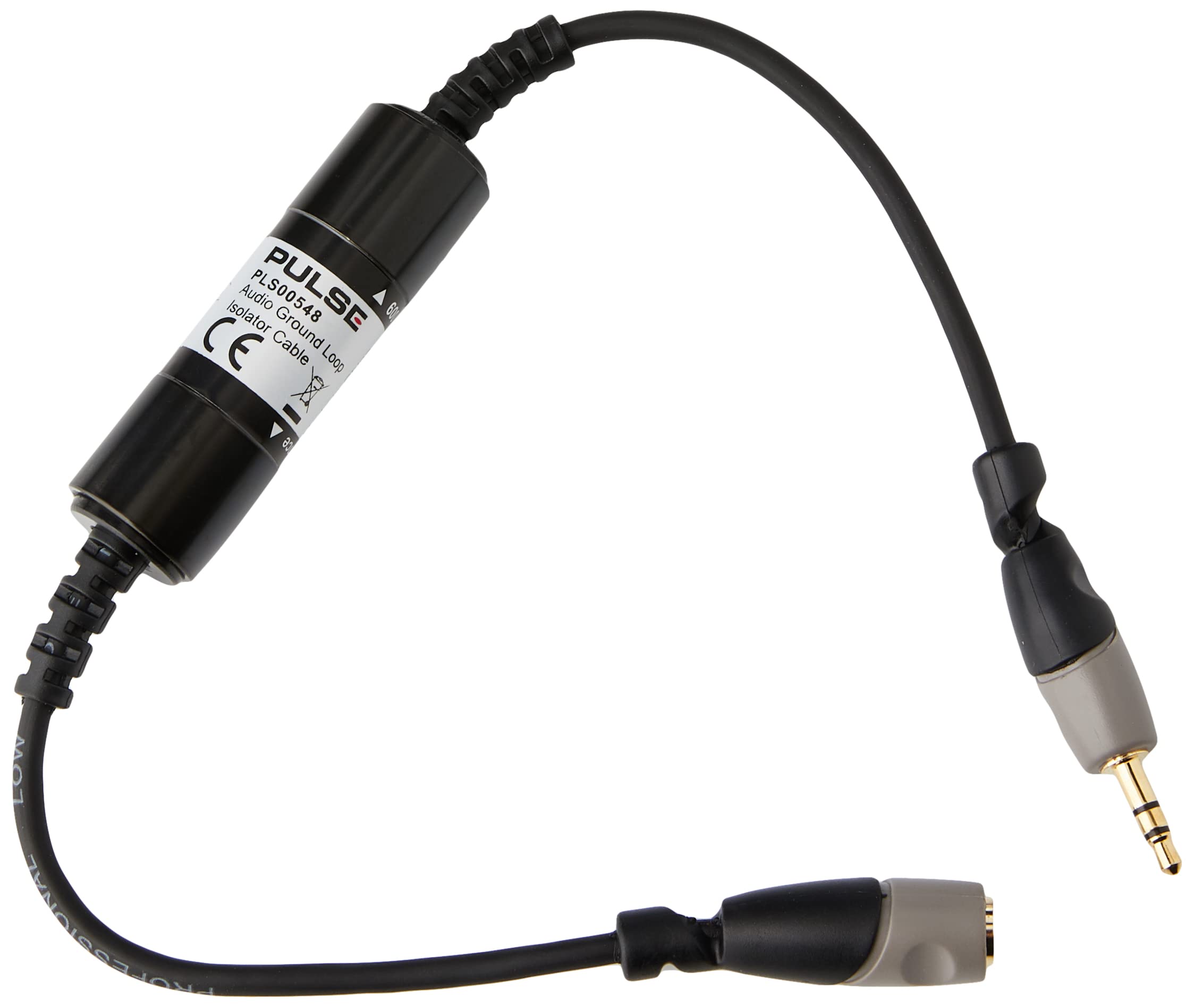 PULSE PLS00548 Ground Loop Isolator – 3.5 mm Stereo Plug to 3.5 mm Stereo Socket
