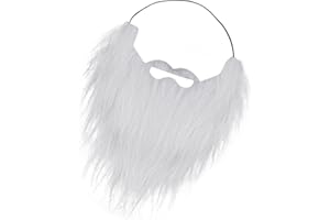 YUXIANLB Party Fake Beard with Mustache, Funny Self Adhesive Full Beard Halloween Christmas Costume Party Festival Supplies
